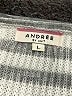 Andree by UNIT 100% Acrylic Silver Cardigan Size L - photo 7