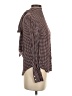 Zara Houndstooth Brown Long Sleeve Blouse Size XS - photo 4