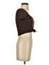 Zara Brown Short Sleeve Top Size S - photo 4