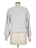 1.State Metallic Silver Pullover Sweater Size M - photo 2