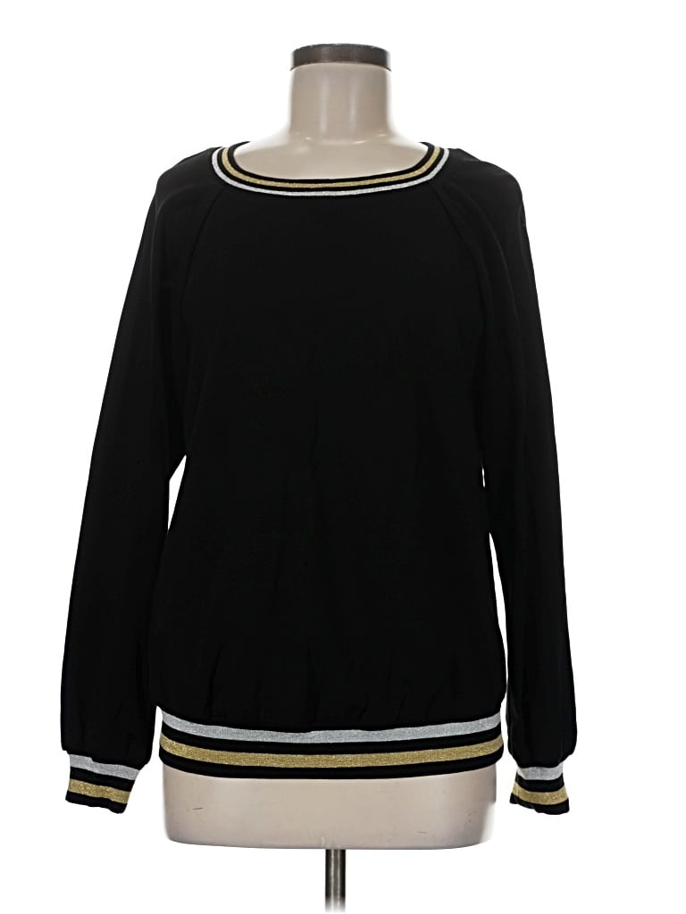Pre-owned Trina Turk Pullover Sweater In Black