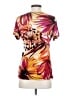Notations Orange Short Sleeve Blouse Size S - photo 2