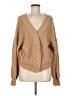 Line & Dot Tan Cardigan Size M - photo 1