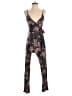 Derek Heart Floral Black Jumpsuit Size S - photo 1