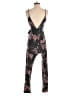 Derek Heart Floral Black Jumpsuit Size S - photo 2