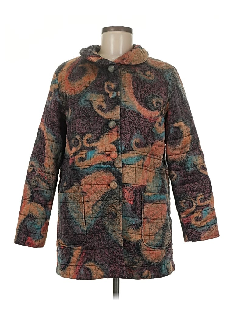 Pre-owned Assorted Brands Coat In Brown