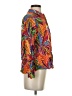 True Destinations 100% Rayon Paisley Orange Long Sleeve Blouse Size XS - photo 4