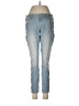 Express Jeans Solid Blue Jeans Size 8 - photo 1
