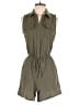 Bebop 100% Polyester Solid Green Romper Size S - photo 1