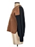Madewell Color Block Brown Pullover Sweater Size XS - photo 5