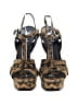 Saint Laurent 100% Suede Animal Print Brown Heels Size EU 40 - photo 2