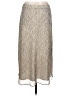 Calvin Klein 100% Polyester Silver Casual Skirt Size L - photo 1