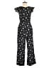 Ann Taylor LOFT 100% Rayon Hearts Black Jumpsuit Size 0 - photo 1