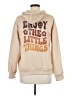 Unbranded 100% Polyester Tan Pullover Hoodie Size M - photo 2