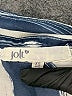 Jolt 100% Polyester Chevron-herringbone Blue 3/4 Sleeve Blouse Size XS - photo 7