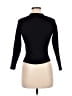 Happily Grey 100% Polyester Black Cardigan Size M - photo 2