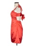 Unbranded 100% Polyester Red Cocktail Dress Size 0 - photo 5