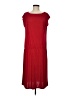 Talbots Solid Red Casual Dress Size M - photo 1
