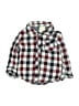 First Impressions 100% Cotton Checkered-gingham Burgundy Long Sleeve Button-Down Shirt 12-18 MO / 18 MO - photo 1