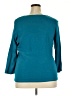 Rafaella Solid Teal 3/4 Sleeve Top Size 2X - photo 2