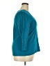 Rafaella Solid Teal 3/4 Sleeve Top Size 2X - photo 4