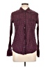 Converse One Star Plaid Burgundy Long Sleeve Button-Down Shirt Size L - photo 1