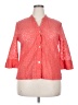 Ruby Rd. Orange 3/4 Sleeve Button-Down Shirt Size 18 - photo 1