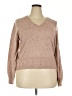 Madewell Metallic Pink Tan Pullover Sweater Size XXL - photo 1