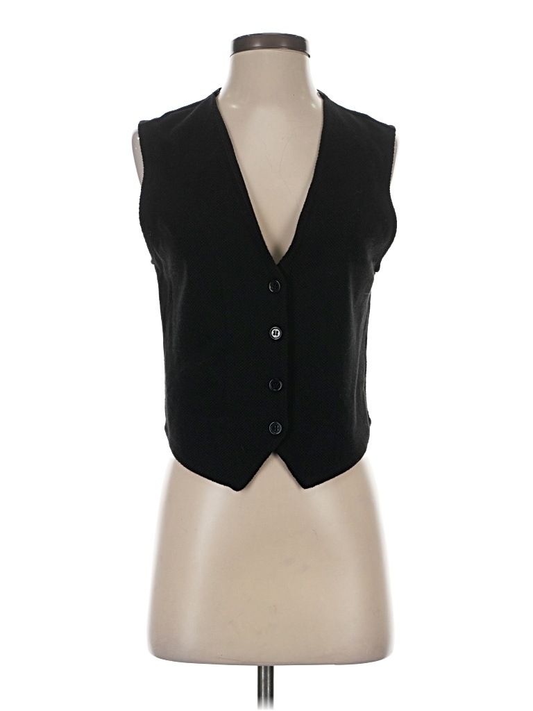 Pre-owned Zara Sweater Vest In Black