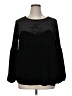 Rusttydustty Black Long Sleeve Blouse Size 0X - photo 1