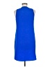 Amanda U. Solid Blue Casual Dress Size M - photo 2