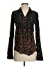 Maeve 100% Rayon Polka Dots Black Long Sleeve Blouse Size 2 - photo 1