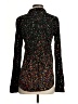 Maeve 100% Rayon Polka Dots Black Long Sleeve Blouse Size 2 - photo 2