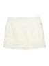 IZOD 100% Polyester Solid Ivory Casual Skirt Size 12 - photo 1