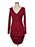 Shein Solid Burgundy Casual Dress Size M - photo 1