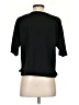 French Connection 100% Polyester Black Short Sleeve Top Size 2 - photo 2