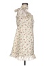 Unbranded Floral Ivory Cocktail Dress Size L (estimated) - photo 4
