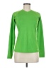 Reebok 100% Polyester Green Long Sleeve T-Shirt Size M - photo 1