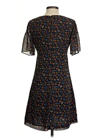 Madewell Cross-Front Mini Dress in Garden Party (view 2)