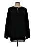 Joe Fresh Black Long Sleeve Blouse Size L - photo 1