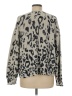 525 America 100% Cotton Animal Print Silver Pullover Sweater Size M - photo 2