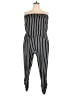 Almost Famous Stripes Black Jumpsuit Size 3X - photo 1