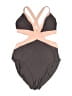 PilyQ Color Block Gray Pink Two Piece Swimsuit Size M - photo 1