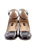 Nine West Black Burgundy Flats Size 9 - photo 2