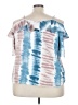 Rouge Tie-dye Blue Short Sleeve Blouse Size 3X - photo 2