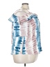 Rouge Tie-dye Blue Short Sleeve Blouse Size 3X - photo 4