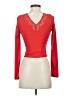 Just Polly Red Long Sleeve Top Size S - photo 2
