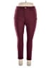 YMI Solid Burgundy Casual Pants Size 2X - photo 1