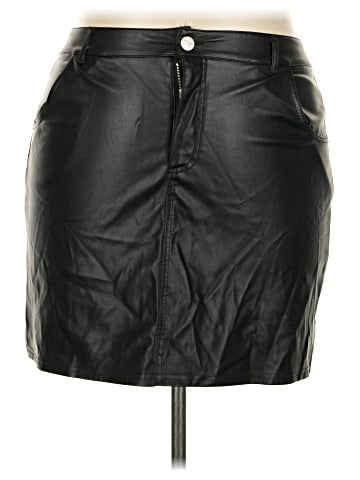 madden nyc Faux Leather Skirt (view 1)