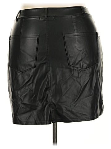 madden nyc Faux Leather Skirt (view 2)